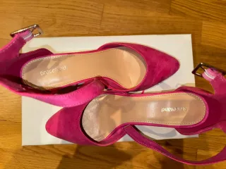 Sandalias Graceland tacón mujer rosa