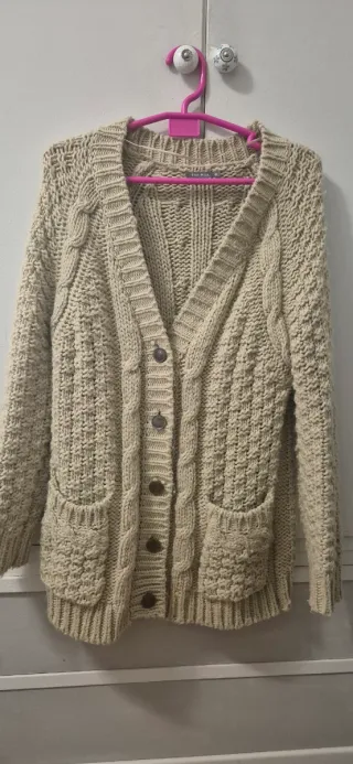 Chaqueta de lana trenzada T40