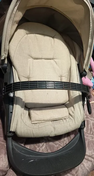 Carro gemelar Stokke con 2 sillas