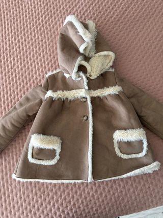 Chaqueta niña forrada peluche