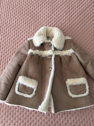 Chaqueta niña forrada peluche