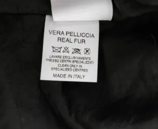 Cappotto nero Carla Buti con pelliccia