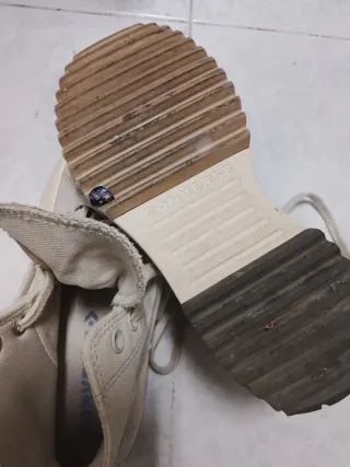 Zapatillas Converse Mujer Beige/Blanco