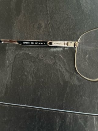 Montatura Occhiali Gucci Oro e Nero