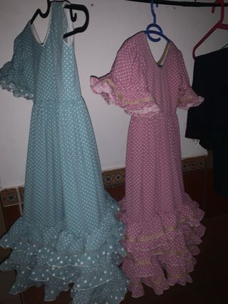 Conjunto pantalón y top satén verde