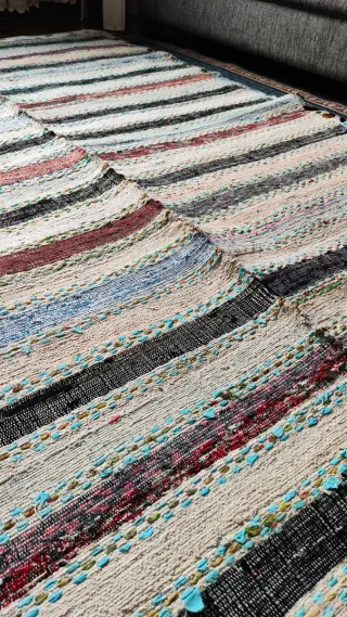 Alfombra Jarapa Artesana Multicolor