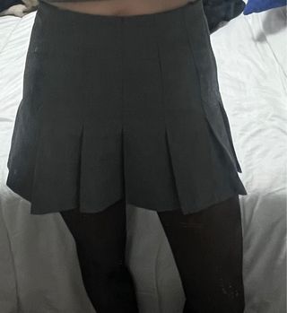 Falda Zara gris tablas Talla XS