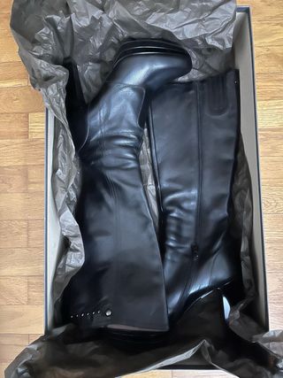 Stivali in pelle neri EU37