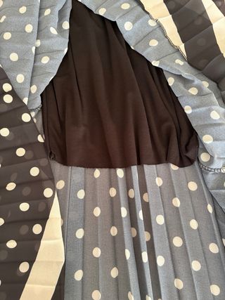 Falda plisada lunares