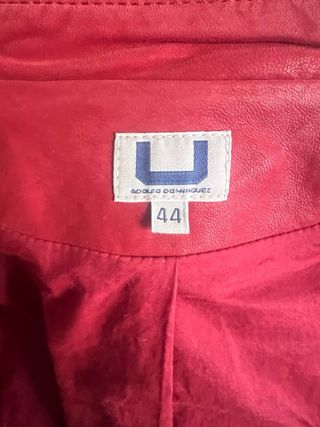 Chaqueta motera Adolfo Dominguez Roja