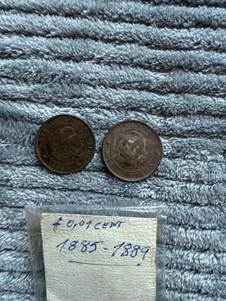 Moneda 1 Centavo 1885-1889