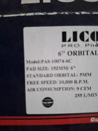 Lijadora Neumática Orbital