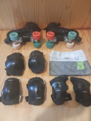 Patines Oxelo, protecciónes opcionales.