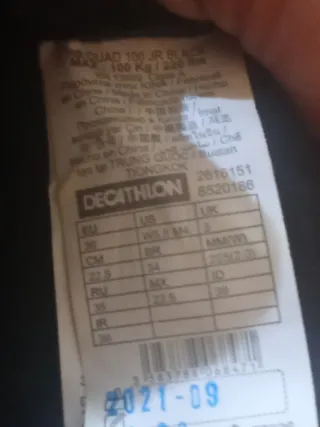 Patines Oxelo, protecciónes opcionales.