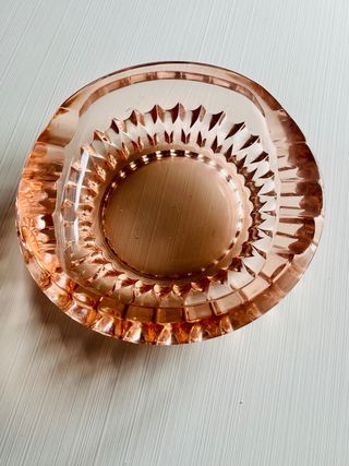 Cenicero Vintage Cristal Rosa