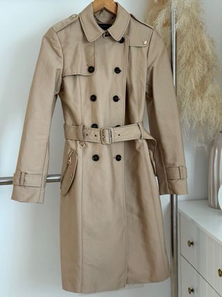 Gabardina Zara Beige Talla Xs