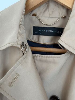 Gabardina Zara Beige Talla Xs