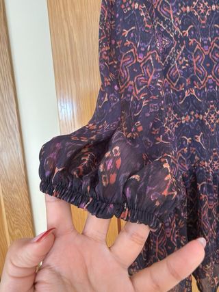 Vestido corto estampado Zara Talla S