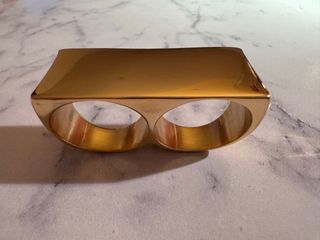 Anillo de oro para dos dedos *stainless steel*