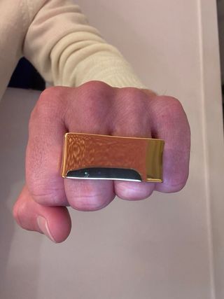 Anillo de oro para dos dedos *stainless steel*