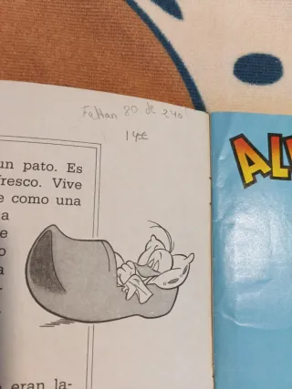 Álbum de cromos Alfred J. Kwak incompleto