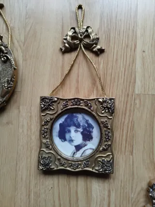 Lote 5 Marcos Fotos Vintage Colgantes