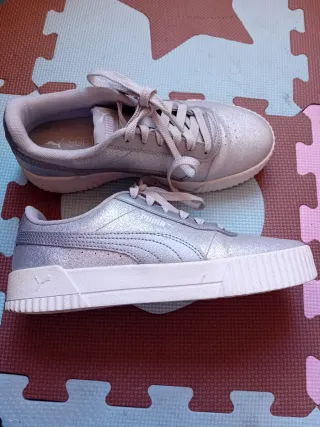 Zapatillas Puma Plata Mujer