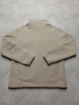 Patagonia pile zip hoodie beige M