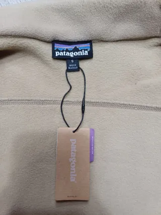 Patagonia pile zip hoodie beige M