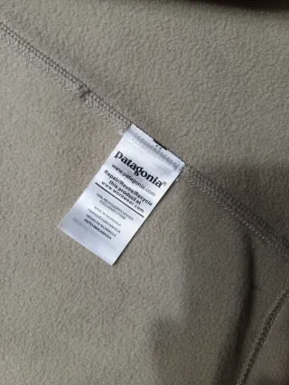 Patagonia pile zip hoodie beige M