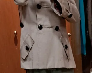 Gabardina Zara Beige Mujer