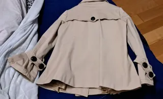 Gabardina Zara Beige Mujer