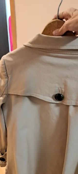 Gabardina Zara Beige Mujer