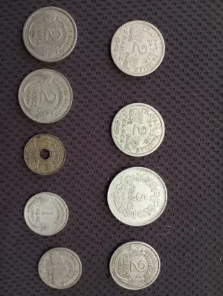 Lotto 9 Monete Francesi