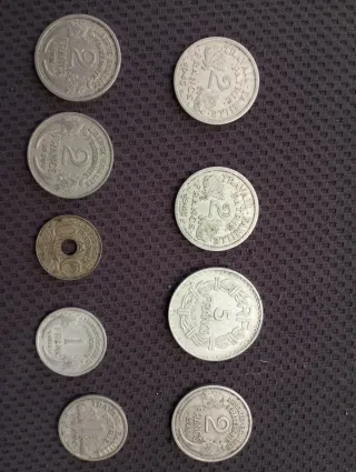 Lotto 9 Monete Francesi
