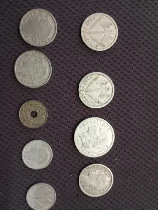 Lotto 9 Monete Francesi