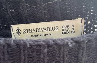 Jersey de punto rayas beige y negro