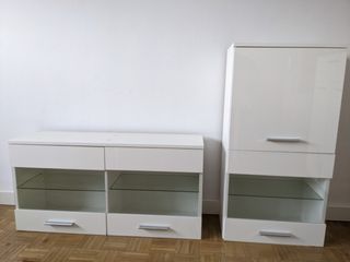Mueble Modular Salón/Cocina/Baño Blanco
