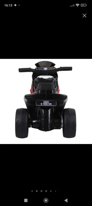 Moto eléctrica BMW S 1000 RR para niños