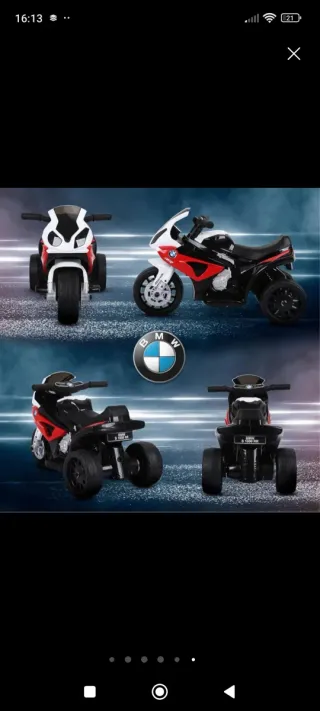 Moto eléctrica BMW S 1000 RR para niños
