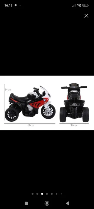 Moto eléctrica BMW S 1000 RR para niños