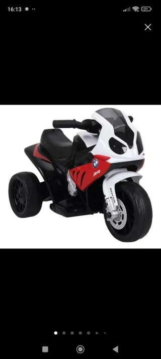 Moto eléctrica BMW S 1000 RR para niños