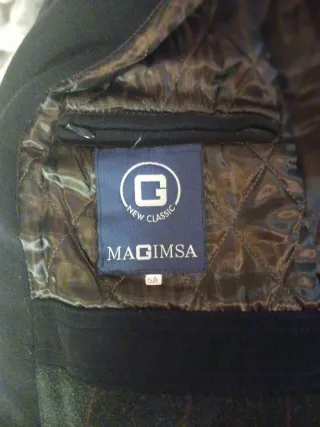 Chaquetón paño marino hombre