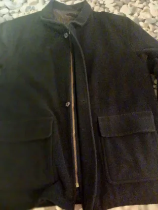 Chaquetón paño marino hombre