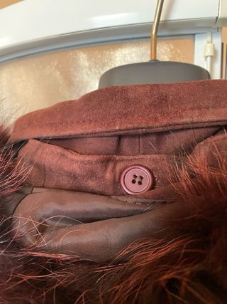 Montone donna con collo in pelo