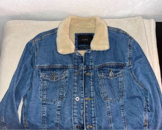 Chaqueta Vaquera Zara con Forro Talla M