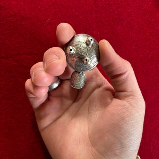 Cenicero de Plata - 5 Pesetas 1878 + 50 céntimos