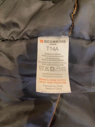 Parka Redskins negra