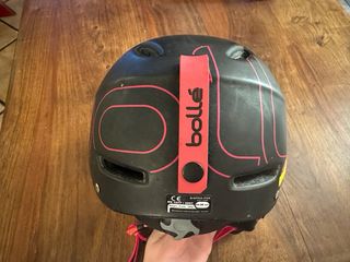 Casco Bolle Negro con detalles rosas