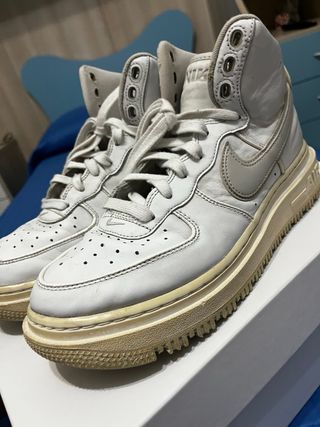 Nike Air Force 1 High Scarpe Grigio Bianco